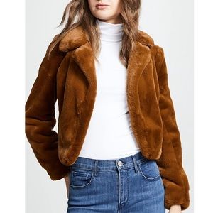 Cropped Faux Fur Jacket